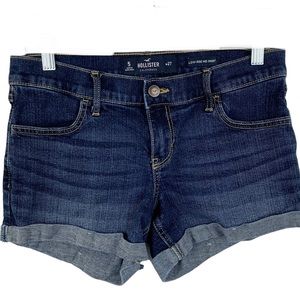 Hollister Dark Blue Jean Shorts